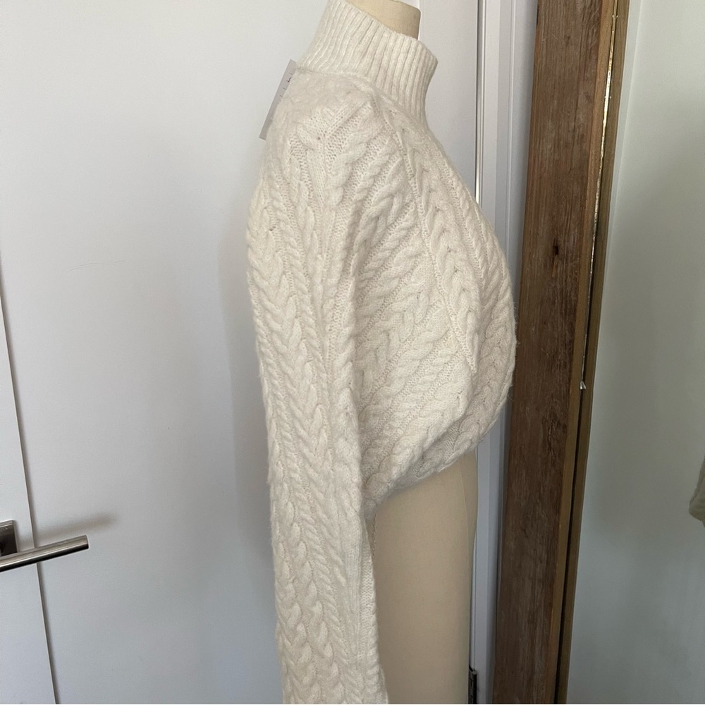 NEW For Love and Lemons Amelia Cross Front Turtleneck - Picture 5 of 6